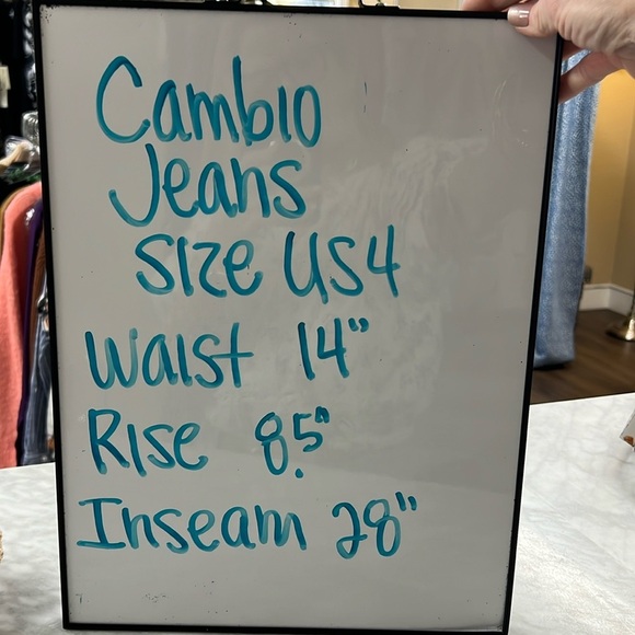 CAMBIO Norah Slim Long Jeans Size US4 - Picture 6 of 13